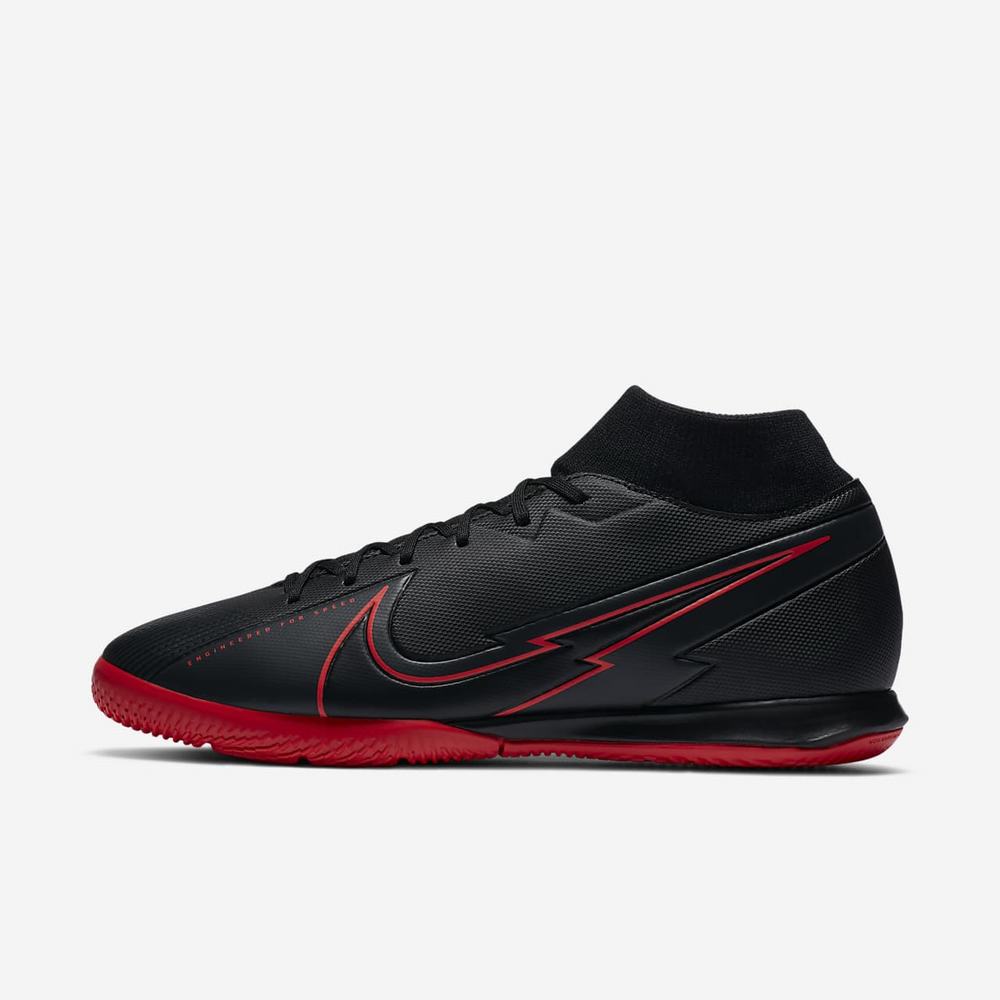 Chaussure Foot Salle Nike Mercurial Superfly 7 Academy IC Noir 6103-982 Black/Dark Smoke Grey/Black Femme | ZMH-25998447